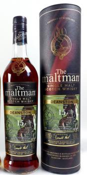 Deanston 2010 - 15 Jahre PX Sherry Butt No. 8898 mit 53,8% von The Maltman - single Malt scotch Whisky